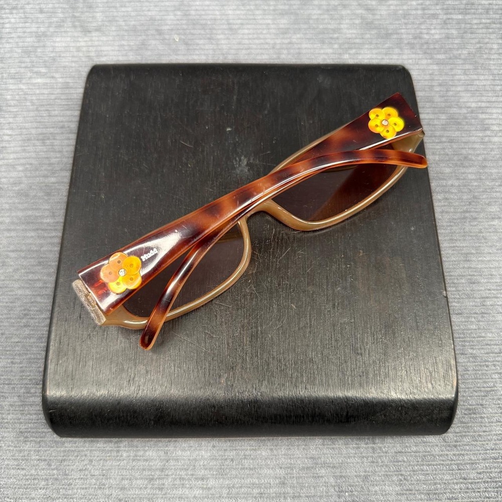 Mudd Vintage Tortoise Shell Flower Sunglasses Bro… - image 9